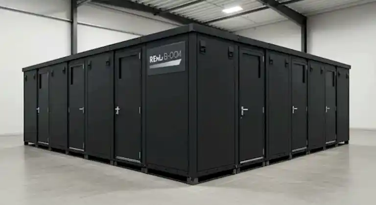 industrial shower toilet facility